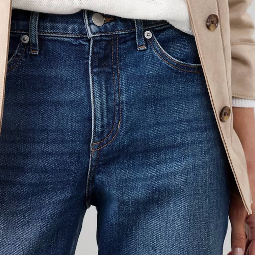 Banana Republic Women's Straight Leg Jeans - Medium Blue - Picture 7 of 8